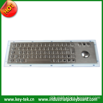 IP65 Dynamic Compact Stainless Steel Keyboard with Trackball